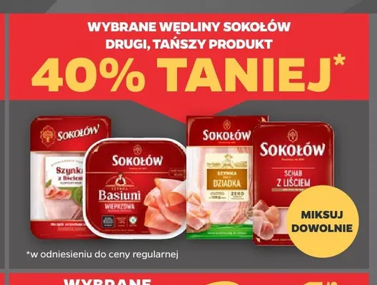 Szynka Basiuni Sokołów promocja w Netto