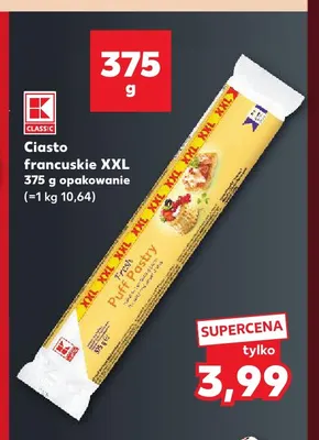 Ciasto francuskie XXL K-Classic promocja w Kaufland