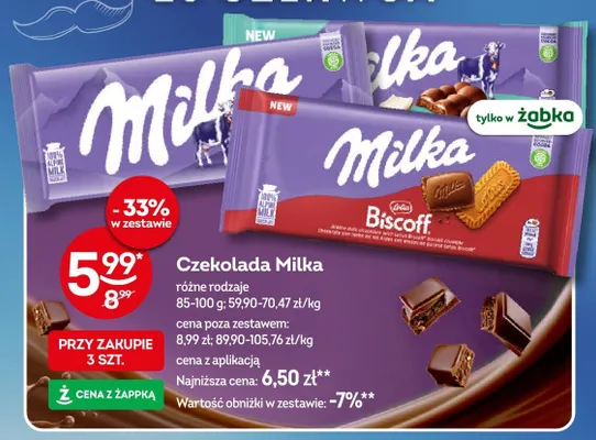 Czekolada Milka promocja w Żabka