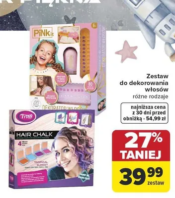 Zestaw do dekorowania włosów promocja w Carrefour
