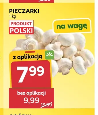 Pieczarki na wagę promocja w Stokrotka