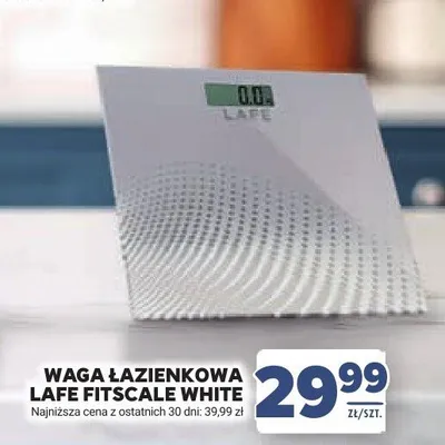 Waga łazienkowa LAFE Fitscale White promocja w Stokrotka