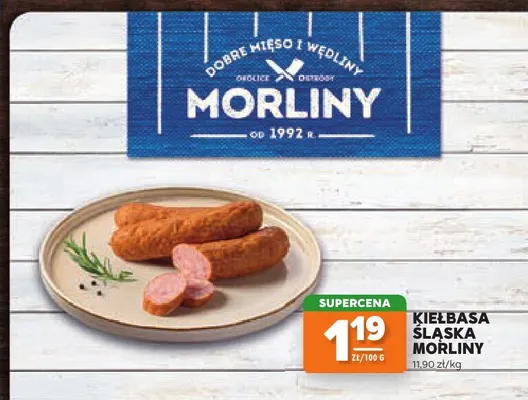 Kiełbasa śląska Morliny promocja w Stokrotka