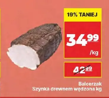 Szynka drewnem wędzona Balcerzak promocja w API Market