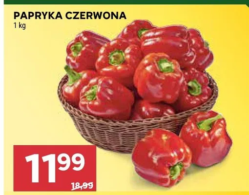 Papryka czerwona promocja w Stokrotka
