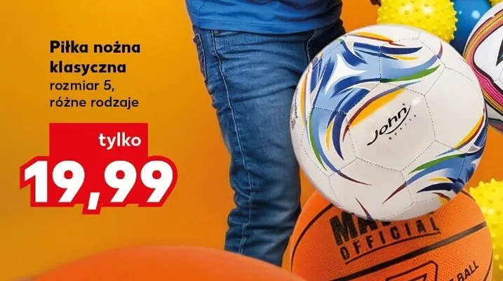 Piłka nożna klasyczna John rozmiar 5 promocja w Kaufland
