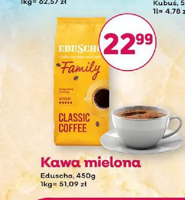 Kawa mielona Eduscho Family promocja w Bliski