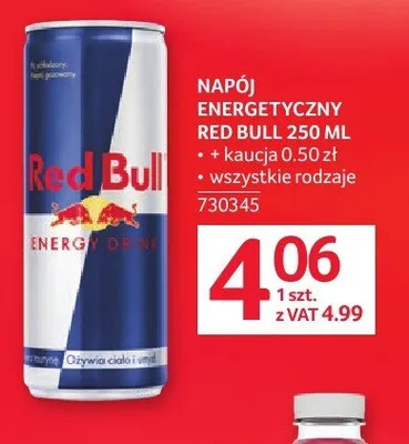 Napój energetyczny Red Bull 250ml promocja w Selgros