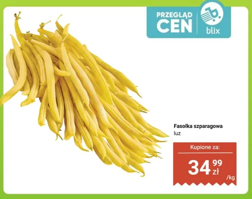 Fasolka szparagowa luz promocja w Dino