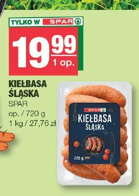 Kiełbasa Śląska SPAR promocja w SPAR