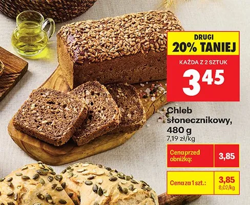 Chleb słonecznikowy promocja w Biedronka