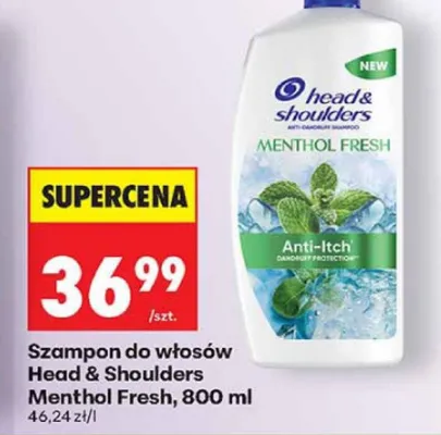 Szampon do włosów Head & Shoulders Menthol Fresh promocja w Biedronka