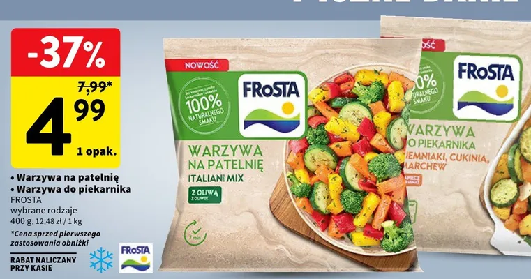 Warzywa na patelnię, Warzywa do piekarnika promocja w Intermarche