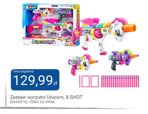 Zestaw wyrzutni Unicorn X-Shot promocja w Smyk