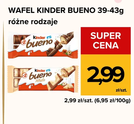 Wafel Kinder Bueno promocja w Supeco
