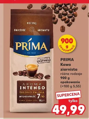 Kawa ziarnista PRIMA Aroma Intenso promocja w Kaufland