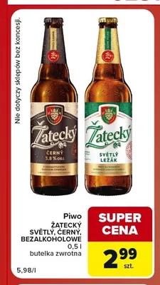 Piwo Žatecký Světlý promocja w Carrefour Market