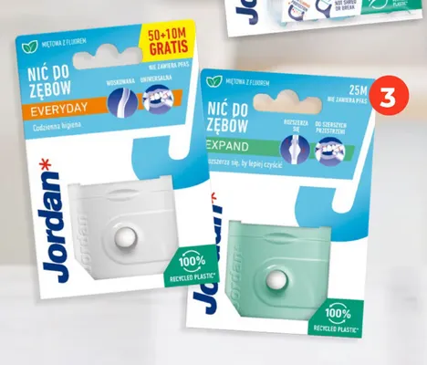 Nić dentystyczna Expand Jordan 25 m promocja w Dealz
