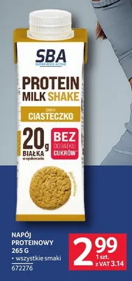 Napój proteinowy SBA promocja w Selgros