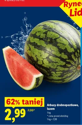 Arbuz drobnopestkowy luzem promocja w Lidl