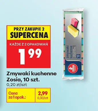 Zmywaki kuchenne Zosia promocja w Biedronka
