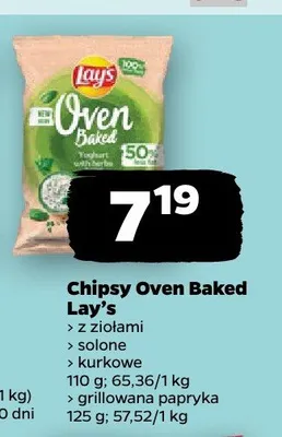 Chipsy Oven Baked kurkowe promocja w Netto