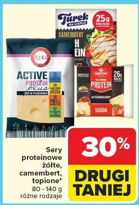 Sery proteinowe Żółte, camembert, topione promocja w Carrefour