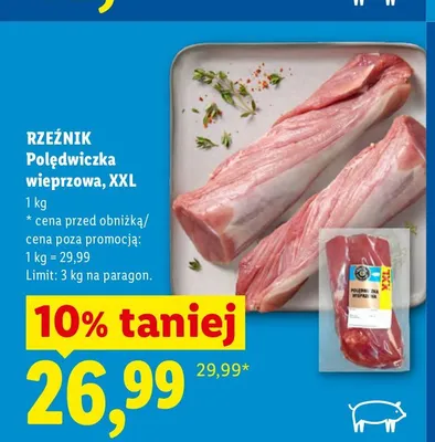 Polędwiczka wieprzowa Rzeźnik XXL promocja w Lidl