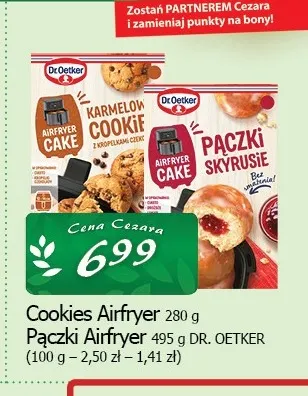 Cookies Airfryer Dr. Oetker promocja w CEZAR Delikatesy