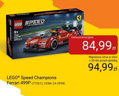 Klocki LEGO Speed Champions Ferrari 499P 77261 promocja w Smyk