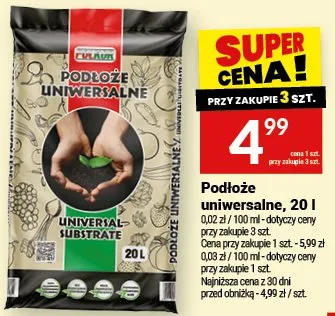 Podłoże uniwersalne, 20 l promocja w Twój Market
