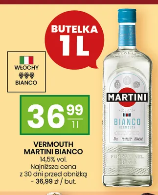 Vermouth Martini Bianco promocja w Twój Market