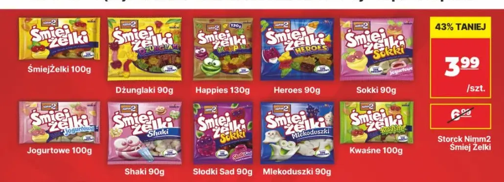 Żelki Śmiejżelki Słodki Sad Nimm2 promocja w API Market