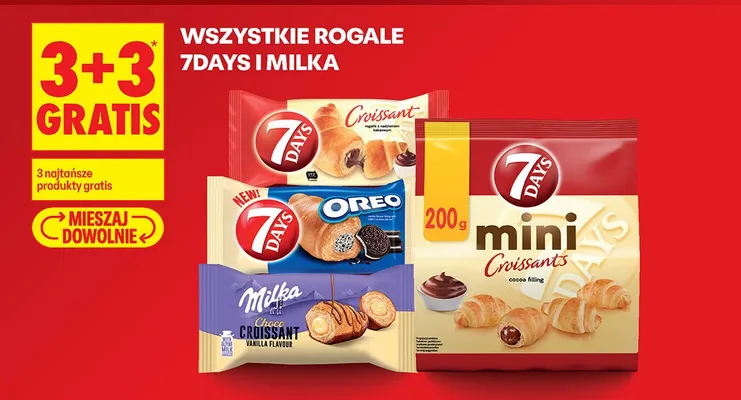 Rogal Croissant Milka Choco Vanilla promocja w Biedronka
