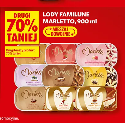 Lody familijne Marletto Tiramisu promocja w Biedronka
