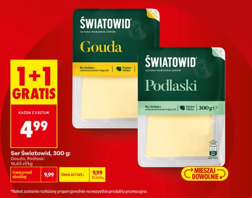 Ser Światowid Gouda promocja w Biedronka