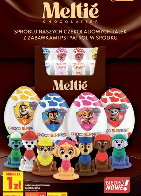 Jajko niespodzianka Meltié Psi Patrol promocja w Biedronka