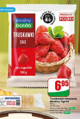 Truskawki mrożone całe Mroźny Ogród promocja w Dino