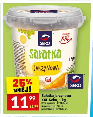 Sałatka jarzynowa XXL Seko promocja w Twój Market