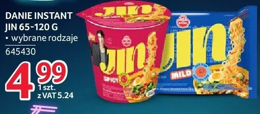 Danie instant Jin 65-120g promocja w Selgros