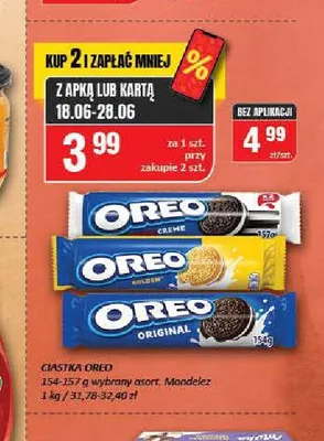 Ciastka golden Oreo promocja w Chorten