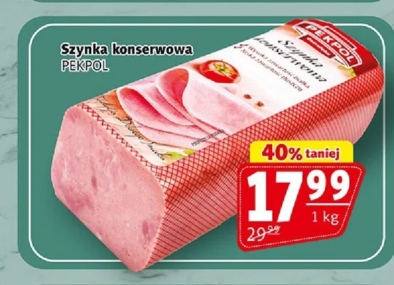 Szynka konserwowa Pekpol promocja w Prim Market