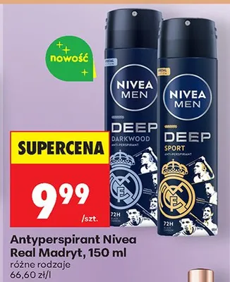 Antyperspirant Real Madryt, różne rodzaje promocja w Biedronka