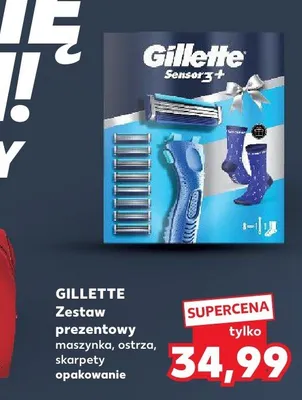 Zestaw prezentowy Gillette Sensor3+ promocja w Kaufland