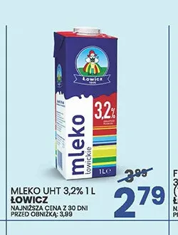 Mleko UHT Łowicz 3,2% promocja w Wafelek