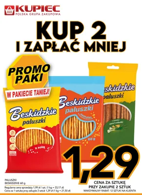 Paluszki Beskidzkie delikates promocja w Kupiec
