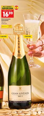 Wino musujące Gran Livenza Cava Brut promocja w Biedronka
