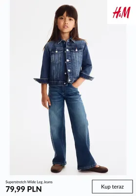 Superstretch Wide Leg Jeans H & M promocja w H&M