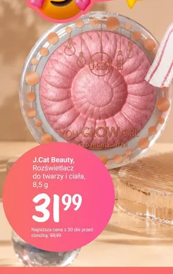 Rozświetlacz do twarzy i ciała J.Cat Beauty You Glow Girl promocja w Rossmann