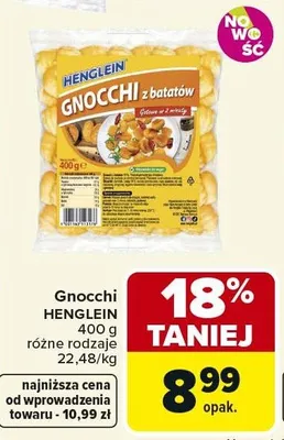 Gnocchi z batatów Henglein promocja w Carrefour